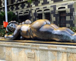 DSC04208 2017 - Artwork of Fernando Botero is displayed prominently in Plaza Botero in Medelliin